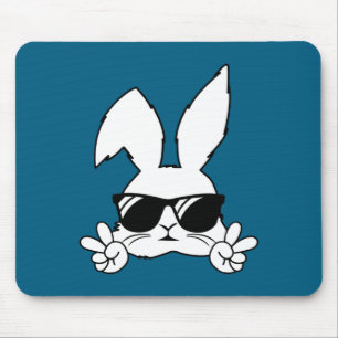 Happy Easter Bunny Sungles Rabbit Eggs Hunting Mouse Pad