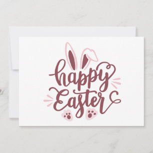Happy Easter Bunny Thank You Card – Cute Spring 