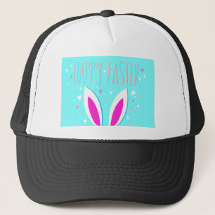 happy easter bunny trucker hat
