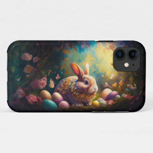 Happy Easter Bunny with Easter eggs Case-Mate iPhone Case