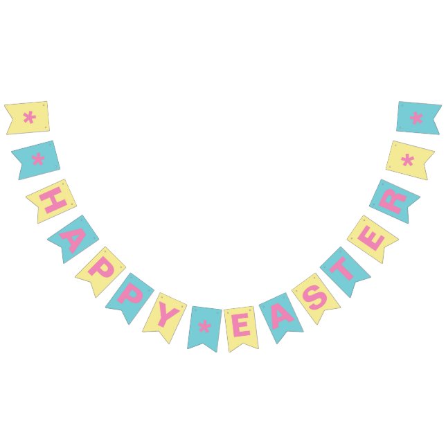 "HAPPY EASTER" BUNTING BANNER Customise (All)