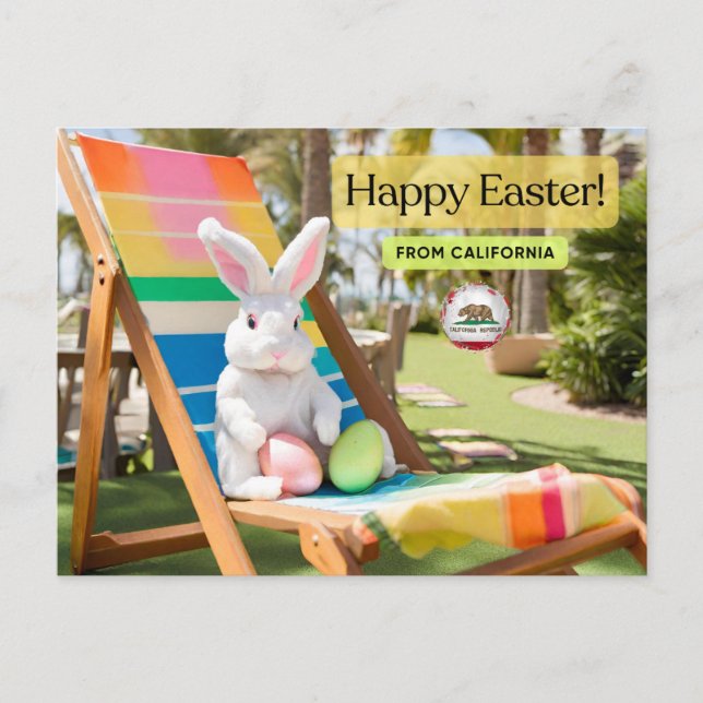 Happy Easter California Postcard (Front)