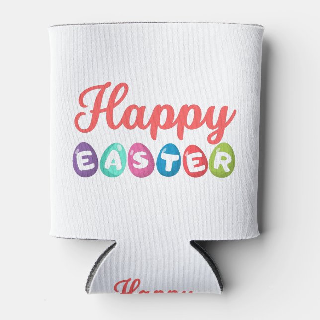 Happy Easter Can Cooler (Front)