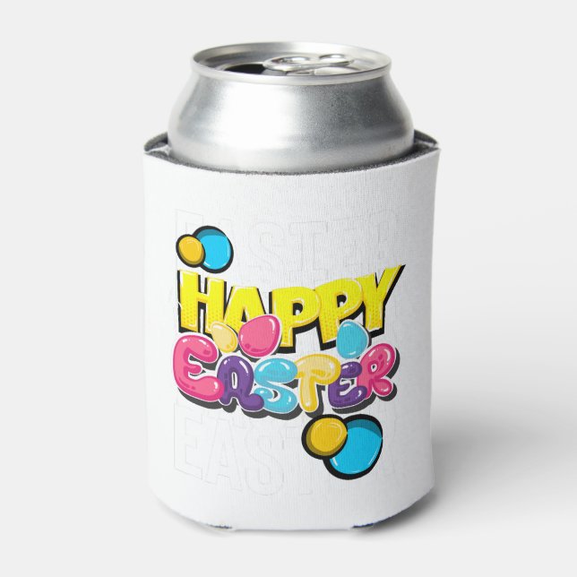 Happy Easter  Can Cooler (Can Front)