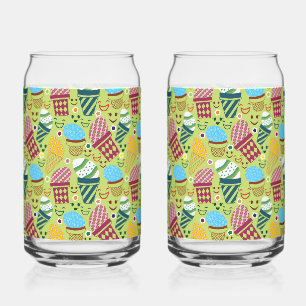 Happy Easter Can Glass
