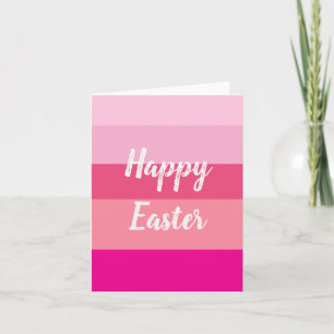 Happy Easter Candy Colours Flat Card