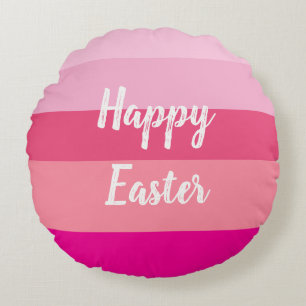 Happy Easter Candy Colours Throw Pillow