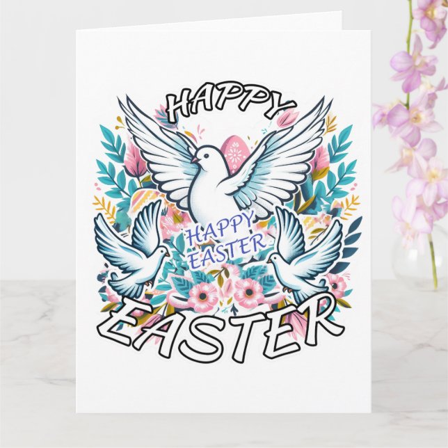 Happy Easter Card (Orchid)