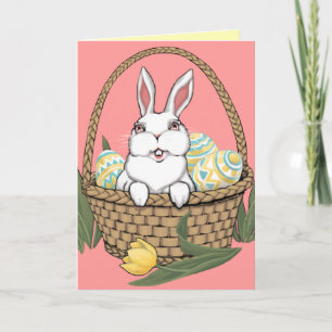 Happy Easter Card Custom or Blank Bunny Cards