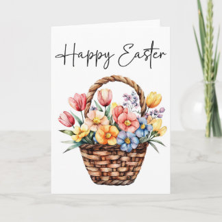 Happy Easter Card, Easter Basket Card