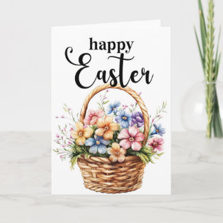 Happy Easter Card, Easter Basket Card