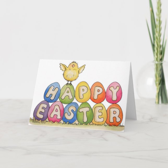 Happy Easter Card - Happy Chick (Front)