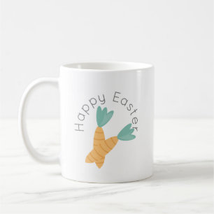 Happy Easter Carrot Bunch Coffee Mug