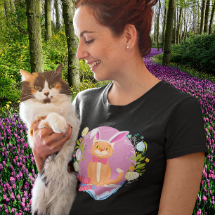 Happy Easter Cat-Funny Easter Kitty T-Shirt