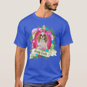 Happy Easter Cavalier King Charles Spaniel Wearing T-Shirt