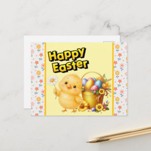 Happy Easter Chick  Postcard