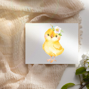Happy Easter Chick Postcard