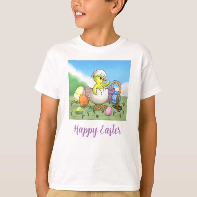 Happy Easter Chicken T-Shirt (Front)