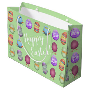 Happy Easter Chicks Large Gift Bag