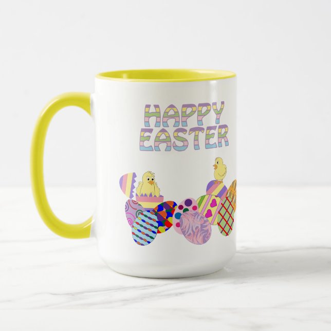 Happy Easter chicks Mug (Left)