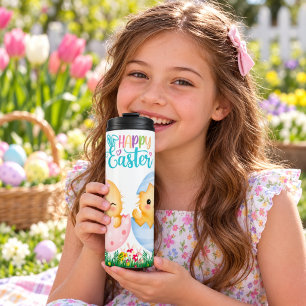 Happy Easter Chicks Thermal Tumbler
