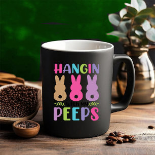 Happy Easter. Chicks Two-Tone Coffee Mug
