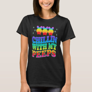 Happy Easter Chillin With My Pe Eps Cute Pop It Bu T-Shirt