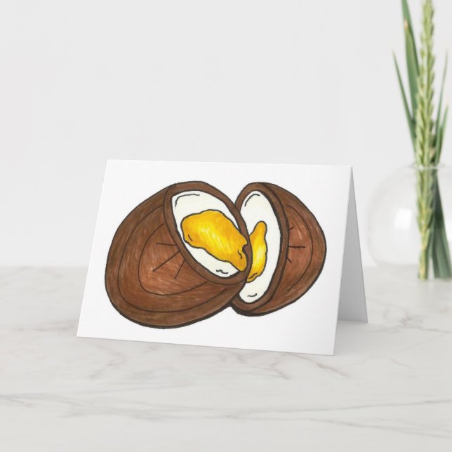 Happy Easter Chocolate Creme Egg Candy Holiday Card (Front)