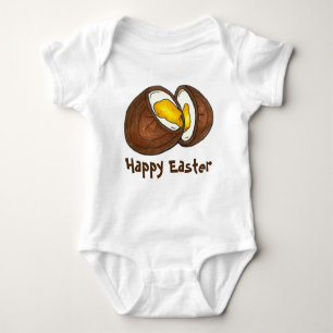Happy Easter Chocolate Creme Egg Eggs Basket Candy Baby Bodysuit