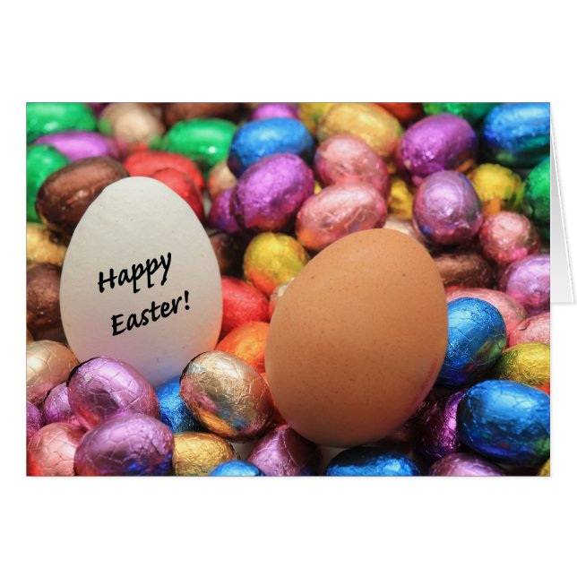 Happy Easter Chocolate easter eggs (Front Horizontal)