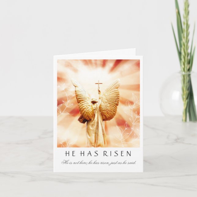 Happy Easter, Christian card (Front)