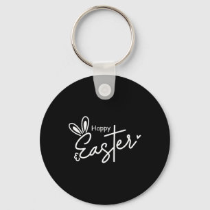 Happy Easter Christian Cross Easter Bunny 1 Key Ring