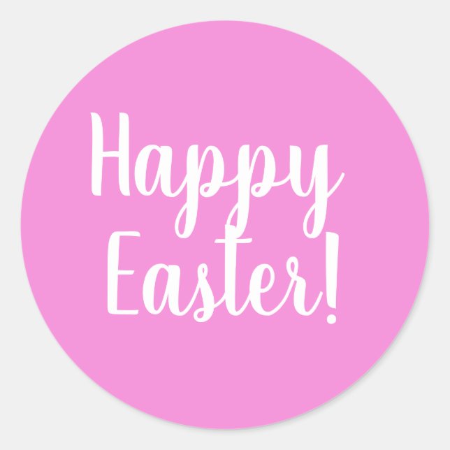Happy Easter - Classic Round Sticker (Front)