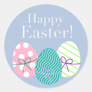 Happy Easter Classic Round Sticker