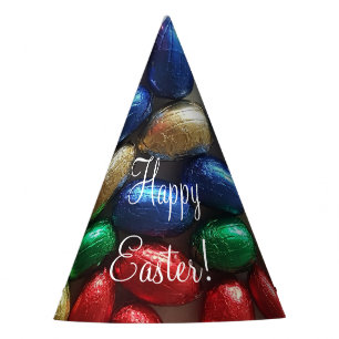Happy Easter Colourful Chocolate Eggs Party Hat