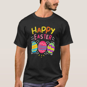 Happy Easter Colourful Dye Egg Hunting Cute Easter T-Shirt