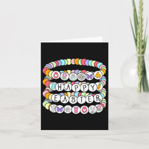 Happy Easter Colourful Friendship Bracelet  Card