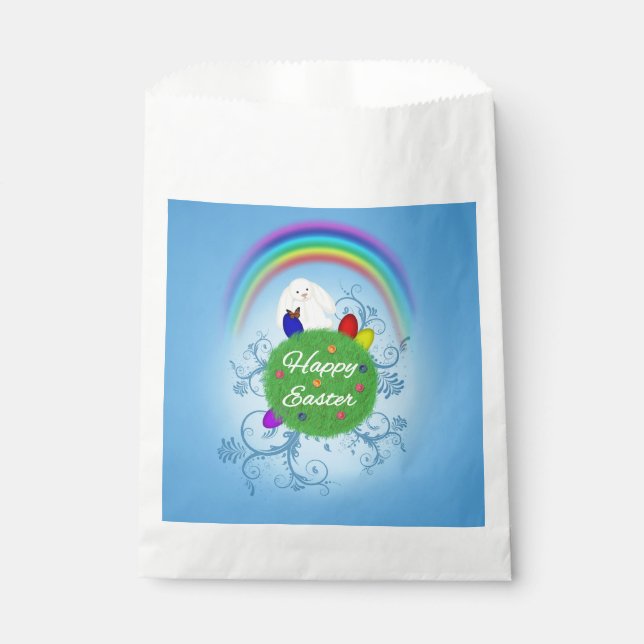 Happy Easter Colourful Planet Favour Bags (Front)