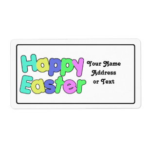 Happy Easter Colourful Text Design