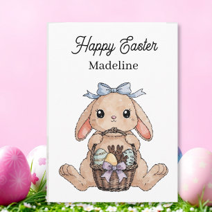 Happy Easter Colouring Page Personalised Card