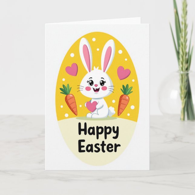 Happy Easter Creature Art Card (Front)