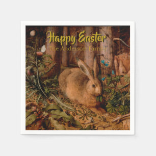 Happy Easter Custom Rabbit Year Personalised P N Napkin