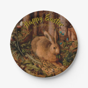 Happy Easter Custom Rabbit Year Personalised Plate