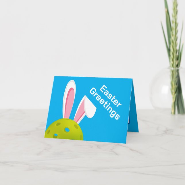Happy Easter, custom text + background colour Card (Front)