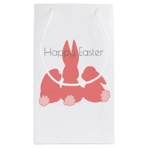 Happy Easter Cute Bunnies Small Gift Bag