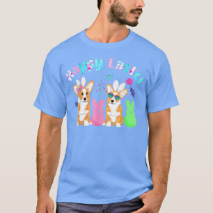Happy Easter Cute Bunny Corgi Retriever Wearing Bu T-Shirt