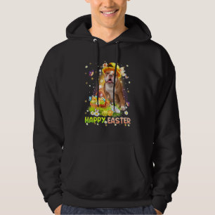 Happy Easter Cute Bunny Dog English Bulldog Eggs B Hoodie