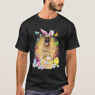 Happy Easter Cute Bunny Dog German Shepherd Eggs B T-Shirt