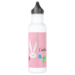 Happy Easter Cute Bunny Easter Eggs Hunt Party 710 Ml Water Bottle