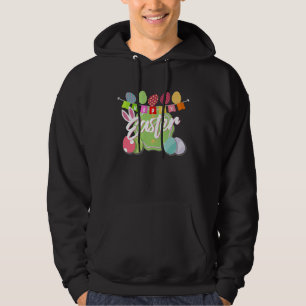 Happy Easter  Cute Bunny Egg Hunt For Boys Girls Hoodie